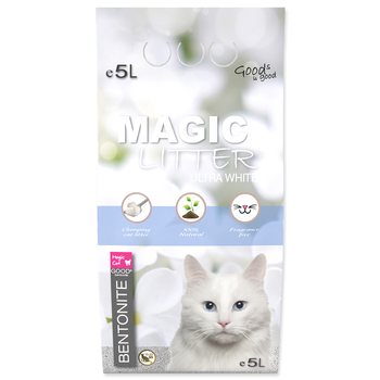 Kočkolit Magic Litter Bentonite Ultra White 5l/4,4kg-KS