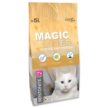 Kočkolit Magic Litter Bentonite Ultra White Baby Powder 5L/4,4kg-KS