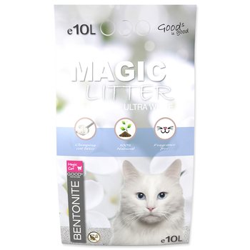 Kočkolit Magic Litter Bentonite Ultra White 10L/9kg-KS