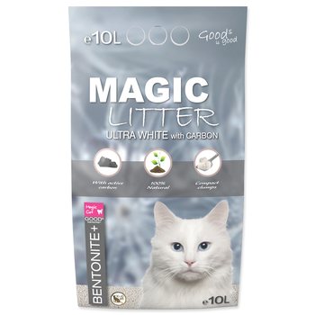 Kočkolit Magic Litter Bentonite Ultra White with Carbon 10L/9kg-KS