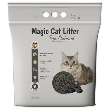 Stelivo Magic Litter Tofu dřevěné uhlí 2,7kg/ 6l-KS