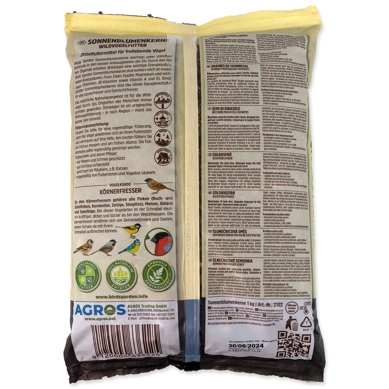 Slunečnice Agros černá 1kg-KS