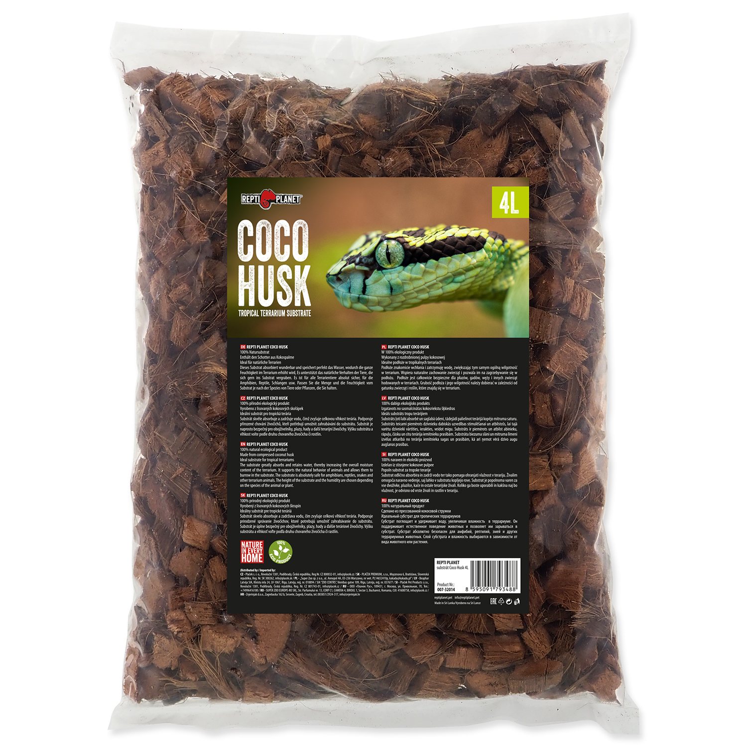 Substrát Repti Planet Coco Husk 4L-KS