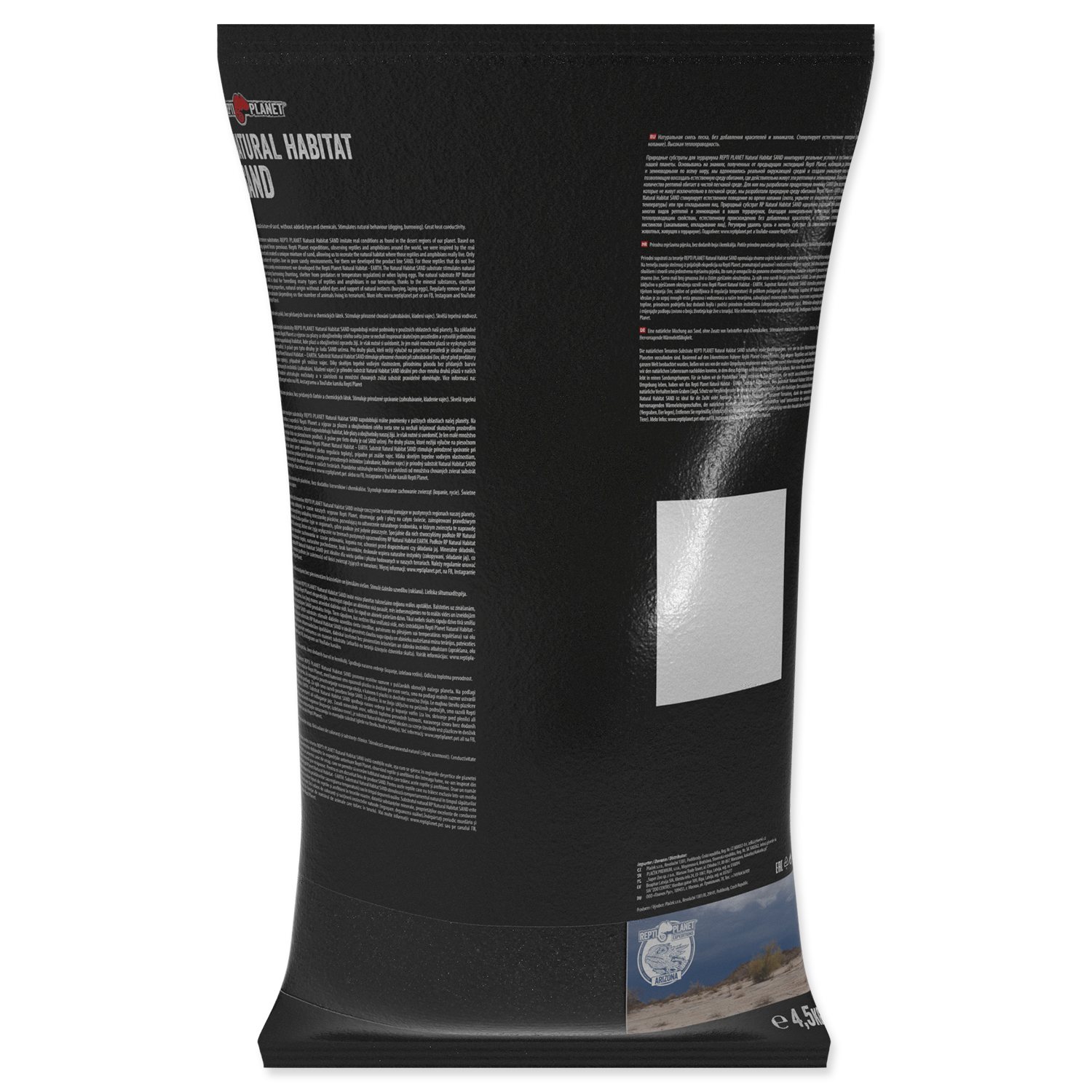 Substrát Repti Planet písek černý 4,5kg-KS