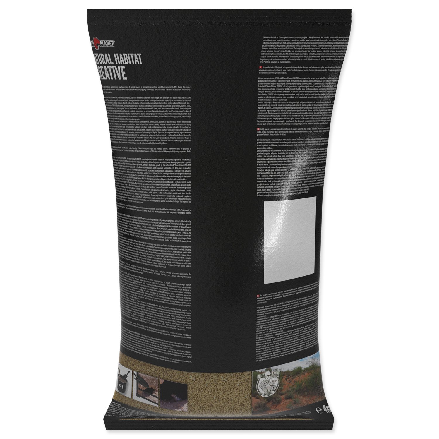 Substrát Repti Planet tvarovací žlutý 4kg-KS