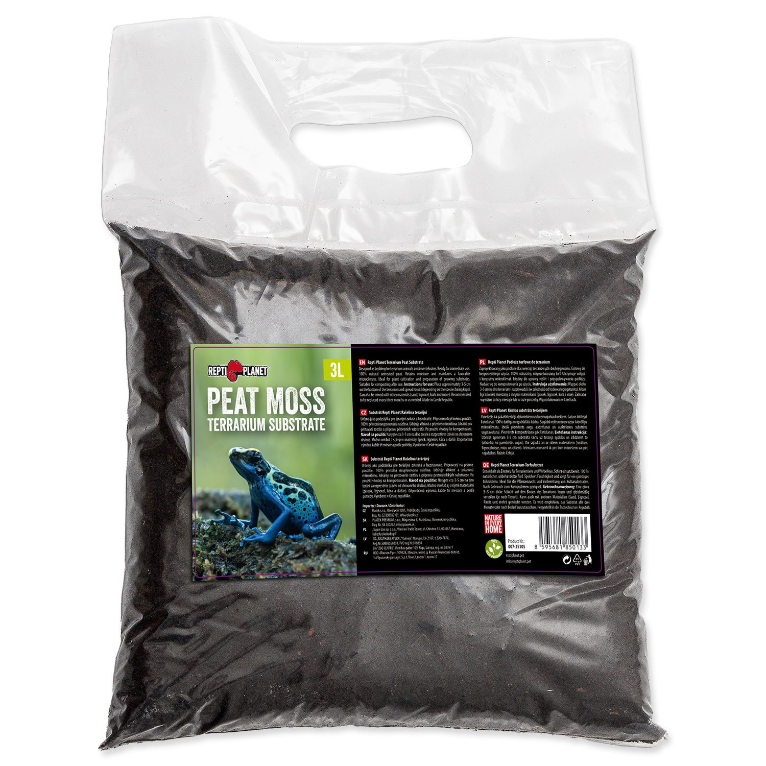 Substrát Repti Planet rašelina terarijní 3l-KS