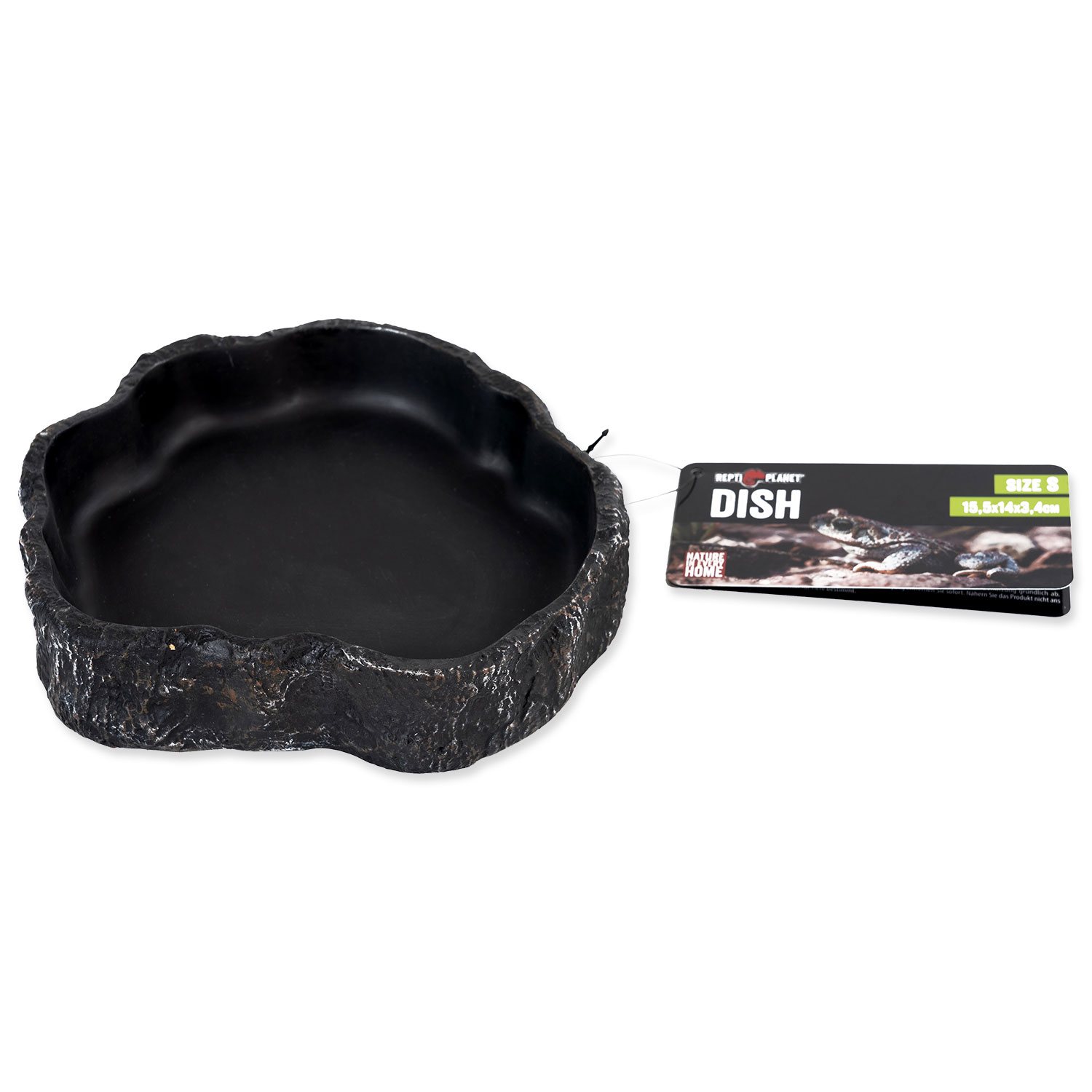 Miska Repti Planet na krmení černá 15,5x14,0x3,4cm-KS