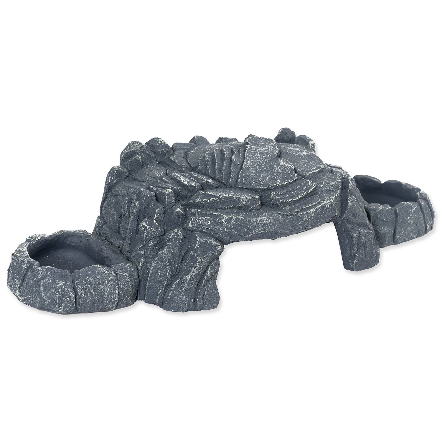 Úkryt Repti Planet Jeskyně s dvěma miskami 39x14,5x9,5cm-KS