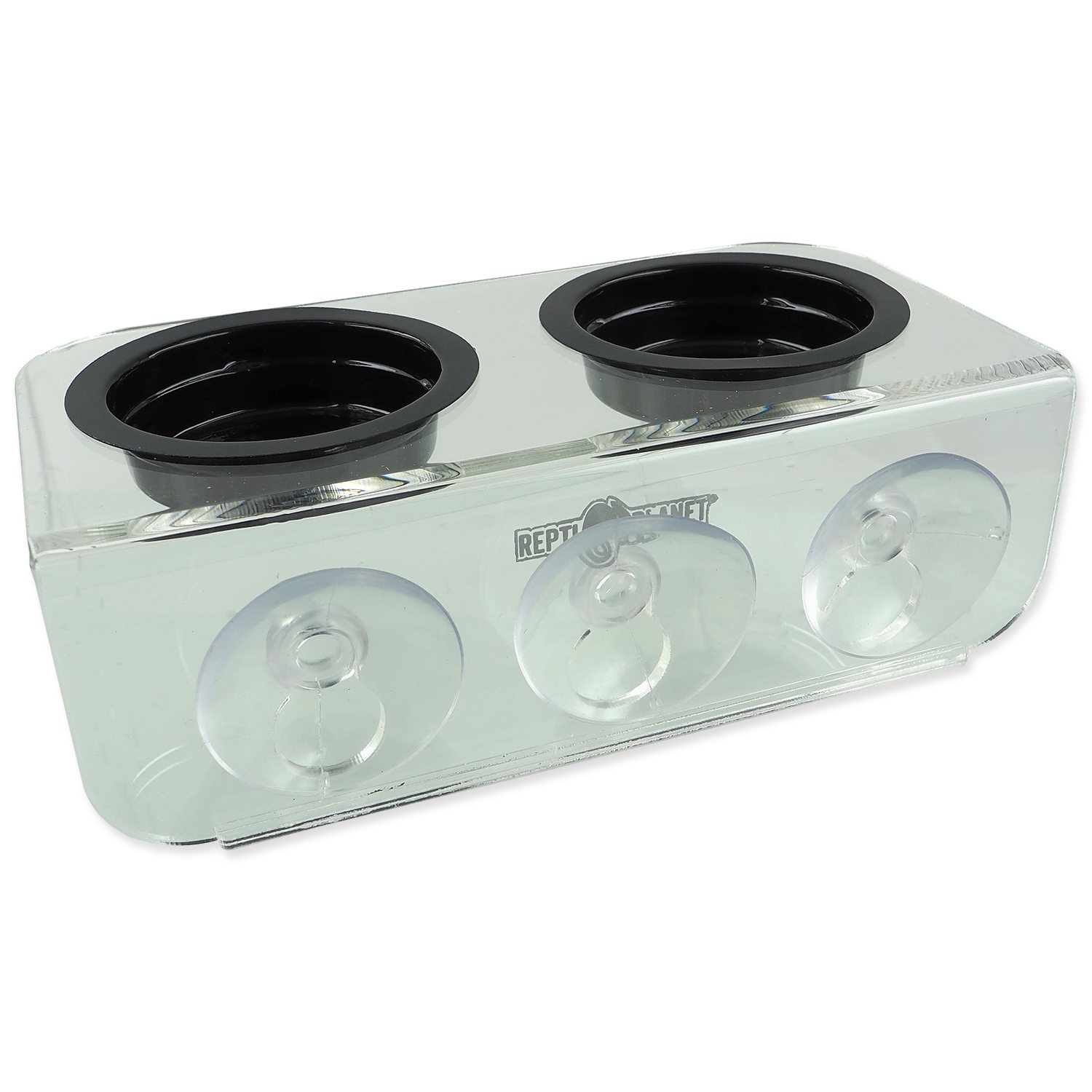 Krmítko Repti Planet akrylové 2 misky 15x8x6,2cm-KS