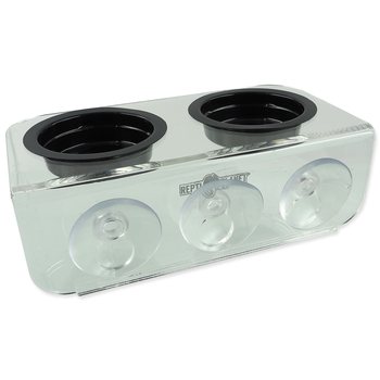 Krmítko Repti Planet akrylové 2 misky 15x8x6,2cm-KS
