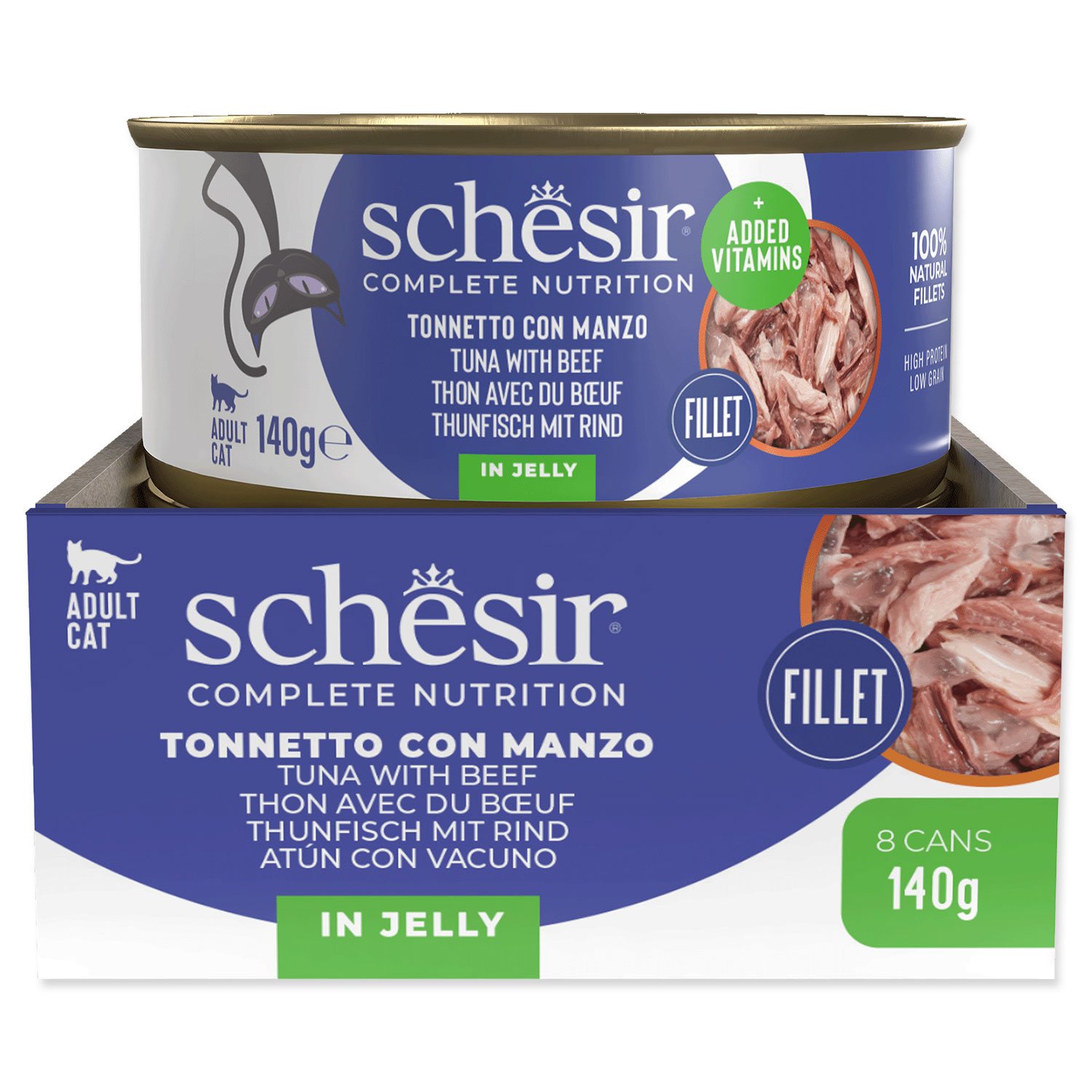Konzerva SCHESIR tuňák a hovězí 140g-KS