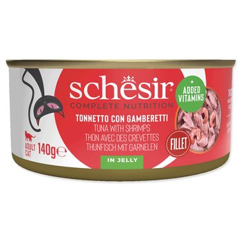 Konzerva SCHESIR tuňák a krevety v želé 140g-KS