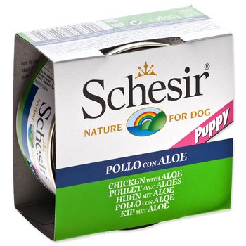 Konzerva SCHESIR Puppy kuře s Aloe 150g-KS