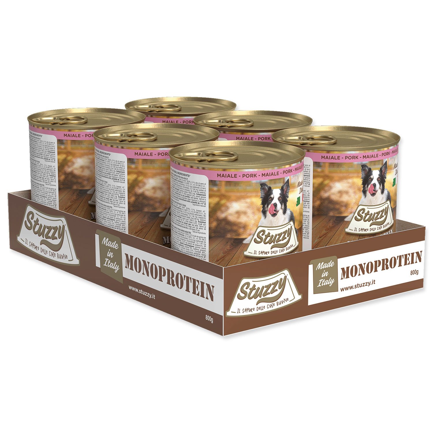 Konzerva STUZZY Monoprotein vepřové 800g-KS