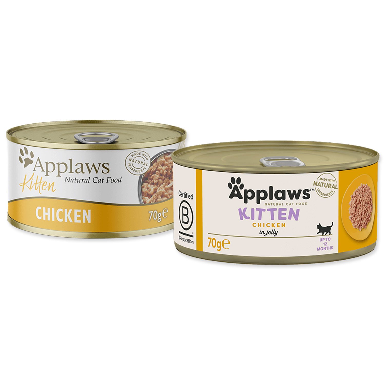 Konzerva Applaws Kitten kuře 70g-KARTON