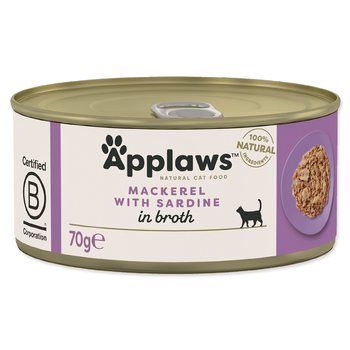 Konzerva Applaws Cat makrela a sardinky 70g-KS