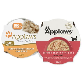 Kalíšek Applaws Cat Juicy kuřecí prso a kachna 60g-KARTON