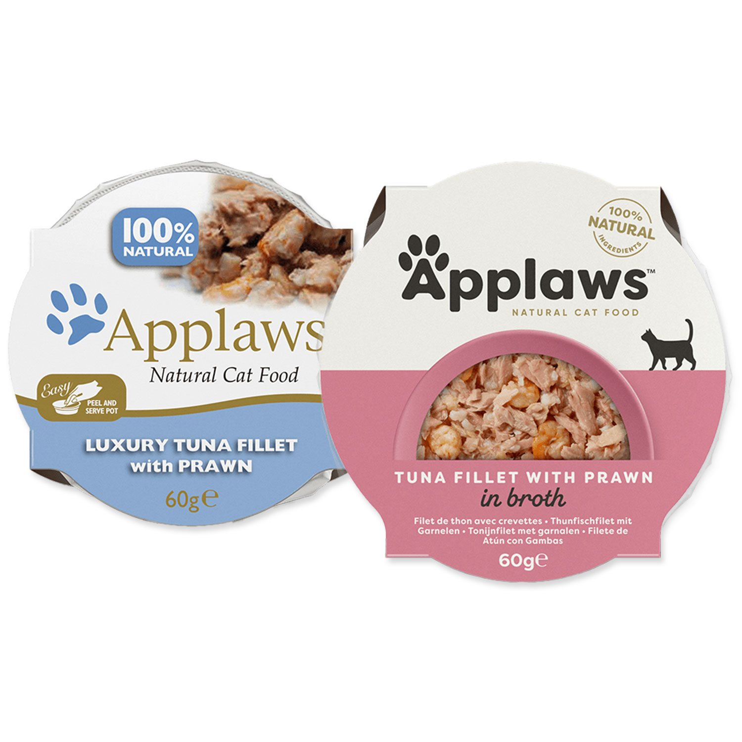 Kalíšek Applaws Cat Luxury tuňák a krevety 60g-KS