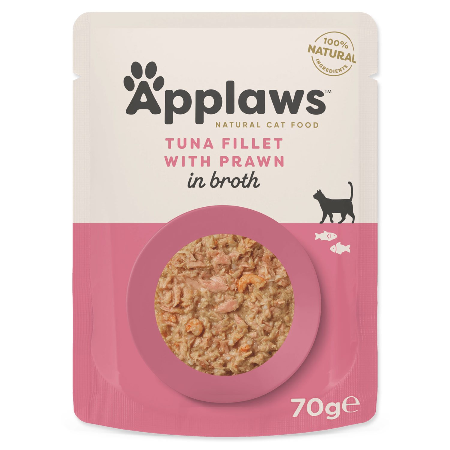 Kapsička Applaws Cat tuňák a krevety 70g-KARTON