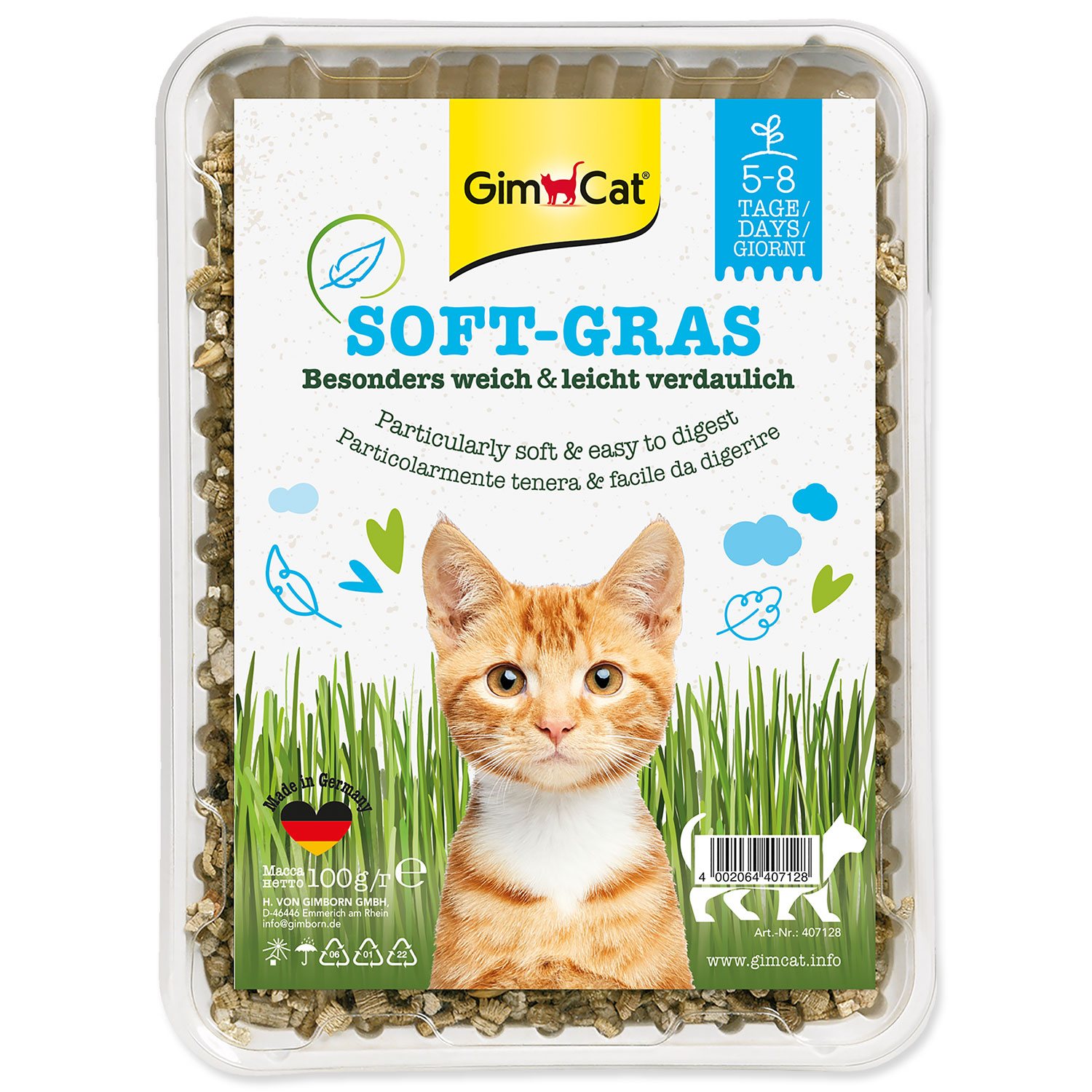 Kočičí tráva GimCat Soft-Grass 100g-KS