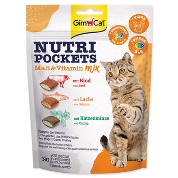 Pochoutka GimCat Nutri Pockets Malt & Vitamin Mix 150g-KS