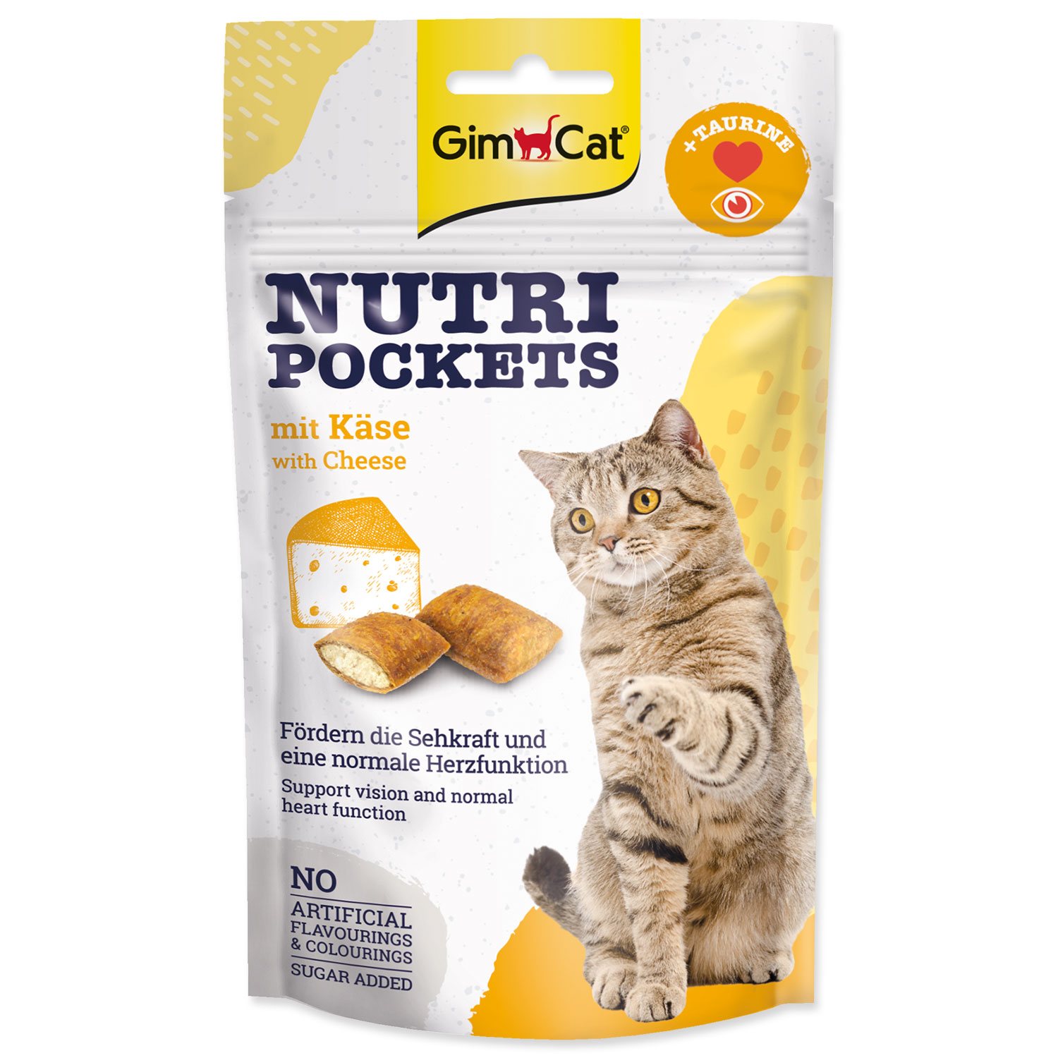Pochoutka GimCat Nutri Pockets se sýrem 60g-KS
