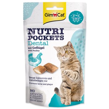 Pochoutka GimCat Nutri Pockets Dental 60g-KS