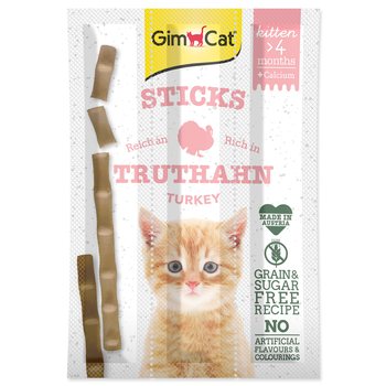Pochoutka GimCatKitten krůta a vápník, tyčinky 3ks-KS
