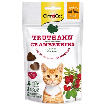 Pochoutka GimCat Crunchy Snacks krůta a brusinky 50g-KS