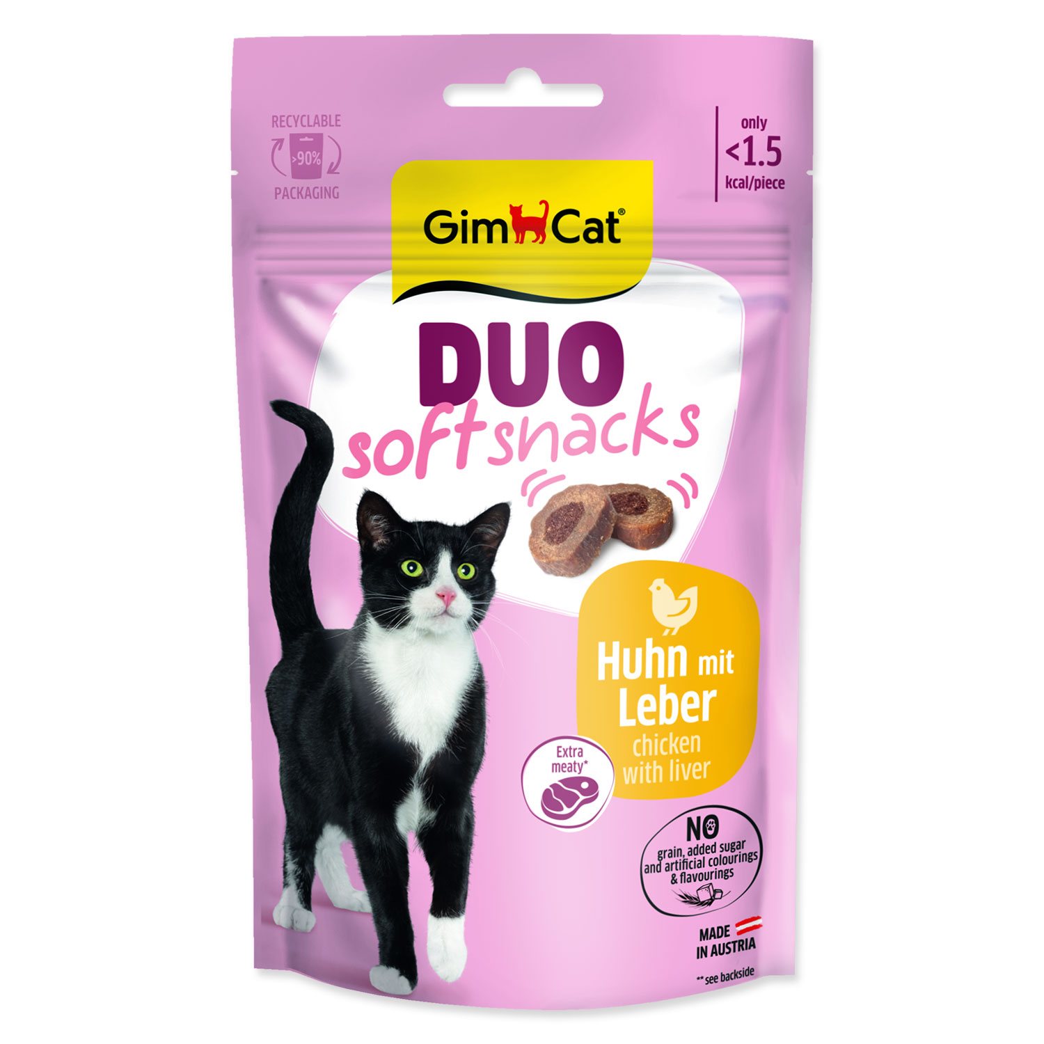 Pochoutka GimCat Duo Soft kuře a játra 50g-KS