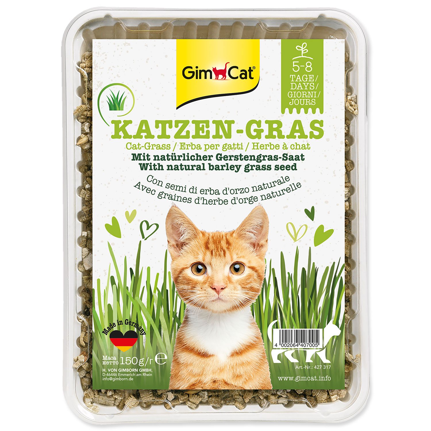 Kočičí tráva GimCat s luční vůní 150g-KS