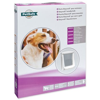 Dvířka PetSafe plastová s transparentním flapem bílá, výřez 37x31,4cm-KS