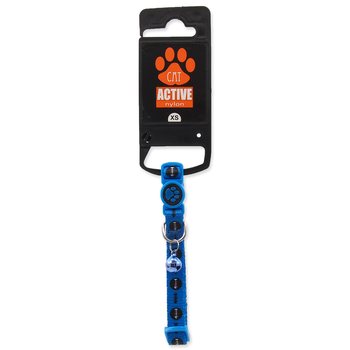 Obojek Active Cat nylon XS rybka modrý 1x19-31cm-KS