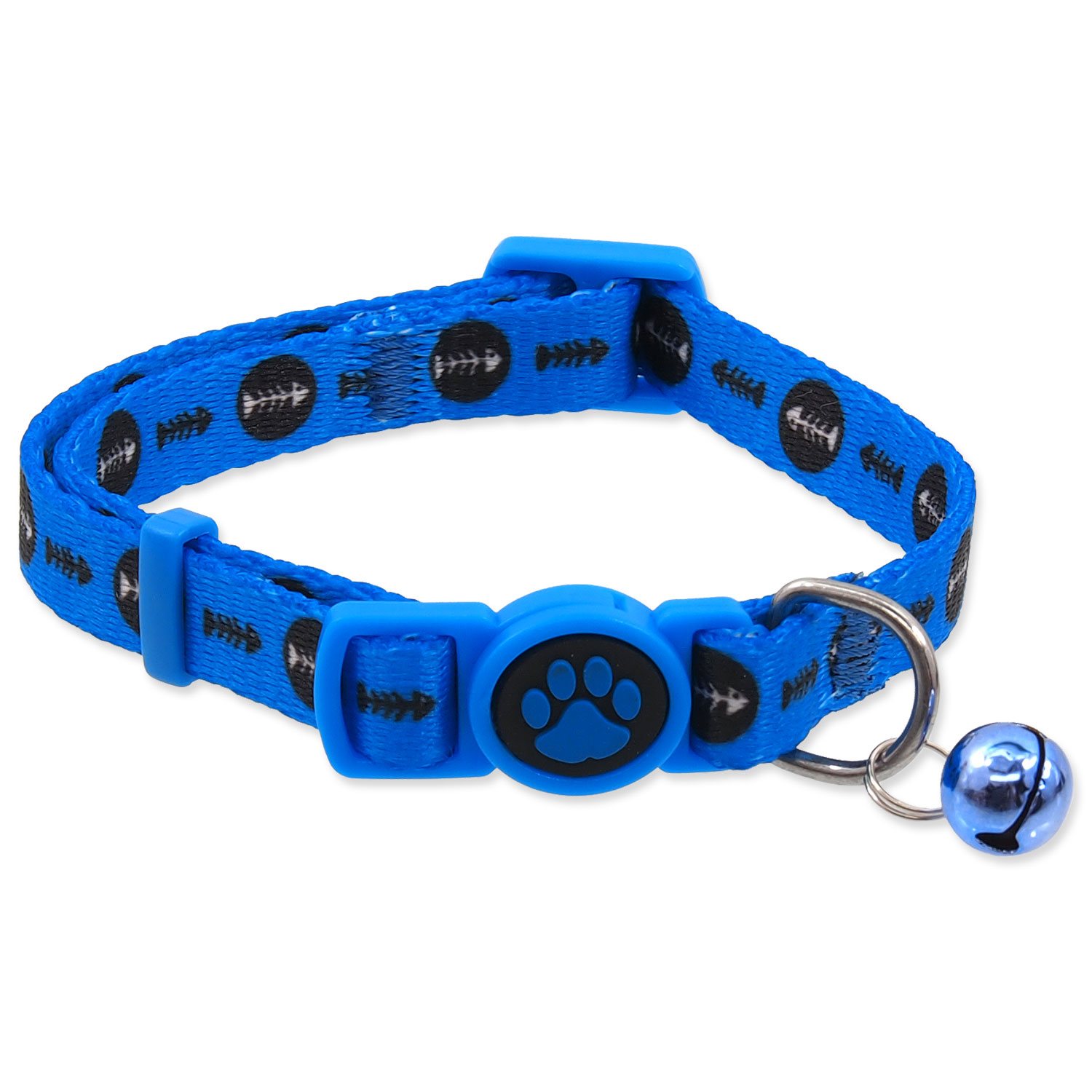 Obojek Active Cat nylon XS rybka modrý 1x19-31cm-KS