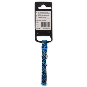 Obojek Active Cat nylon XS leopard modrý 1x19-31cm-KS