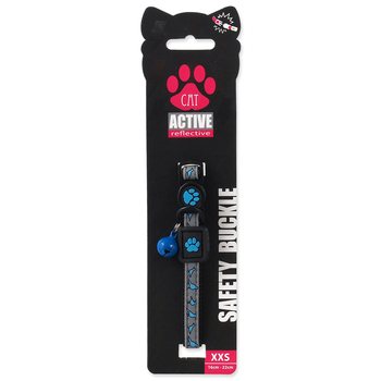 Obojek Active Cat Reflective XXS modrý 1x16-22cm-KS