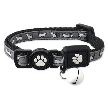 Obojek Active Cat Reflective XS černý 1x19-31cm-KS