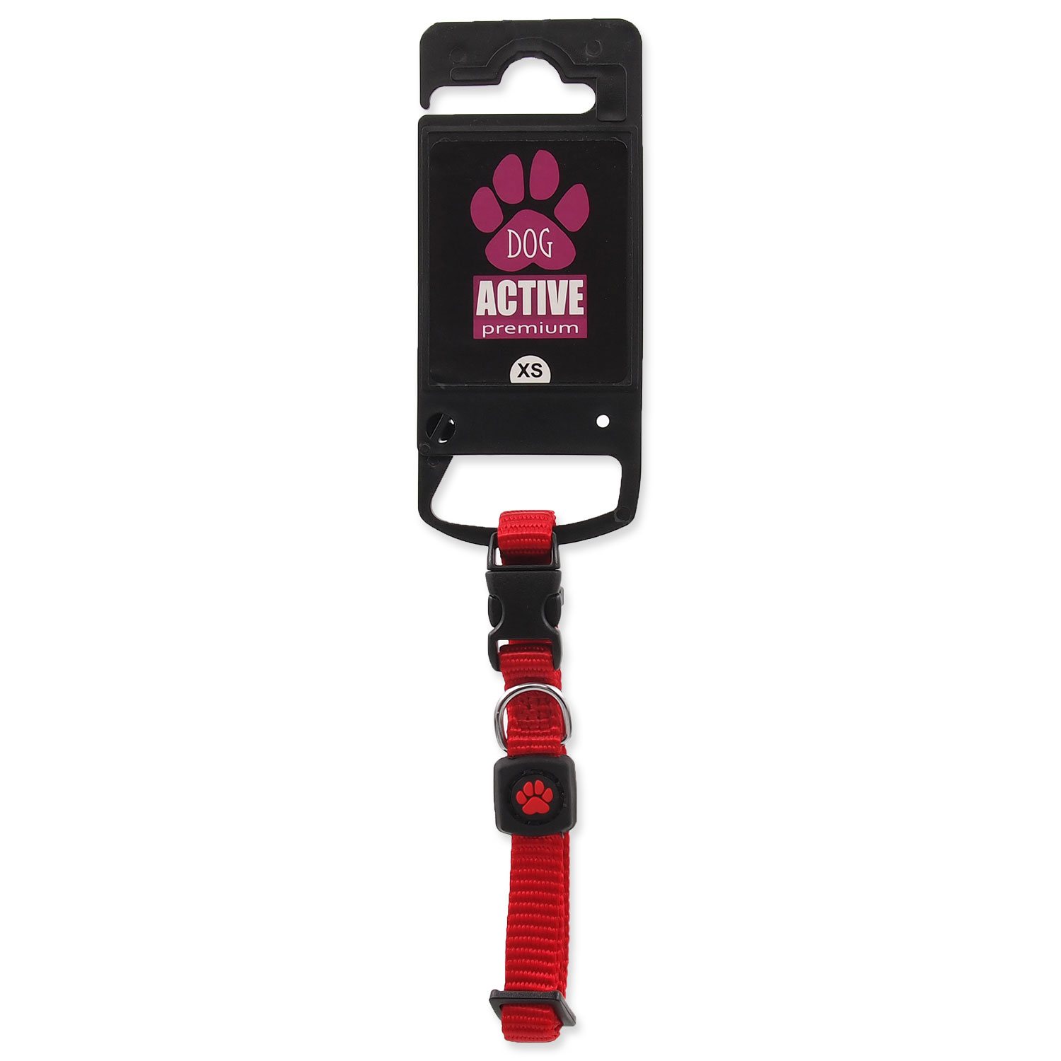 Obojek Active Dog Premium XS červený 1x21-30cm-KS