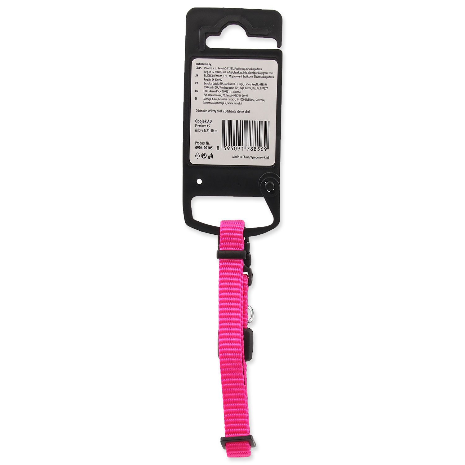 Obojek Active Dog Premium XS růžový 1x21-30cm-KS