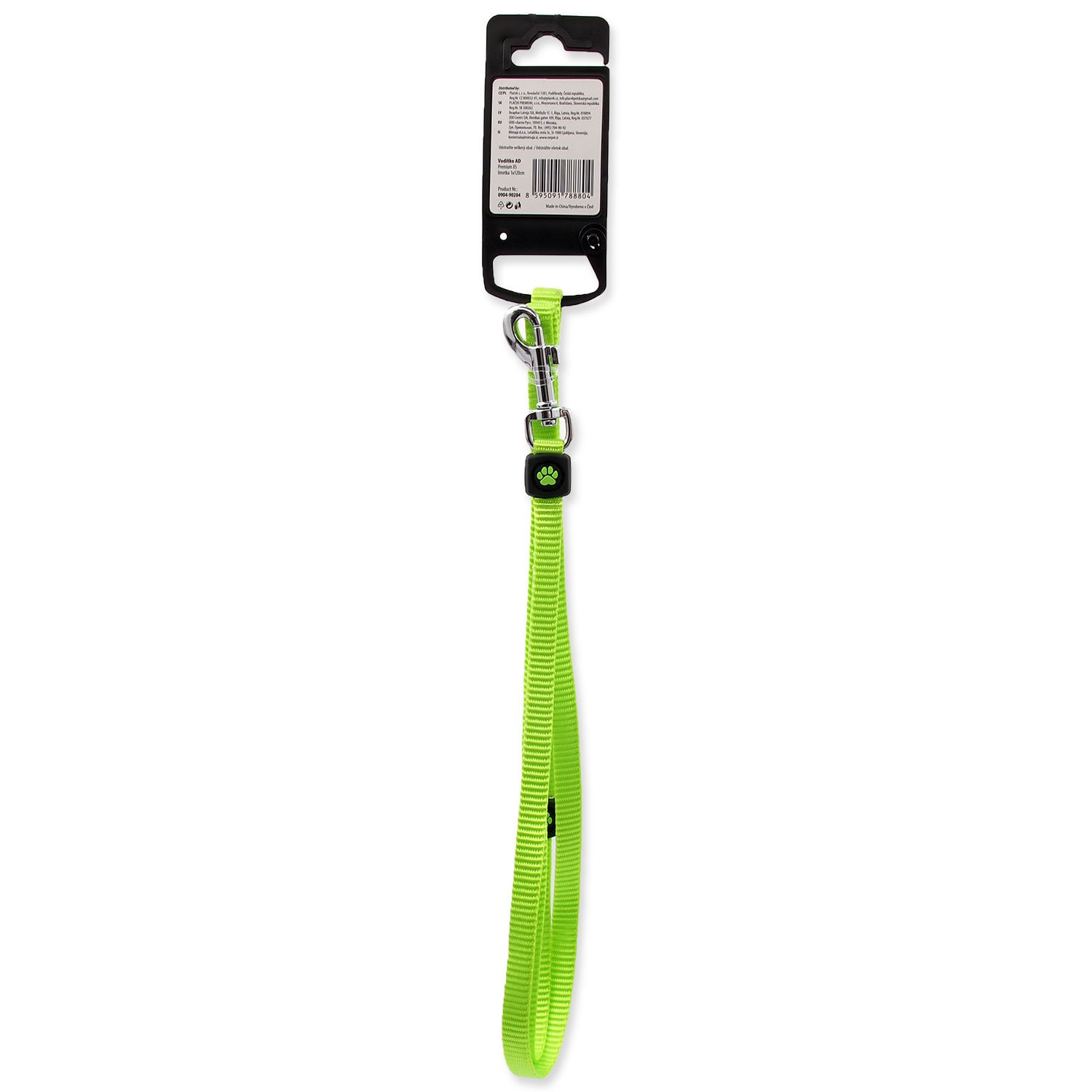 Vodítko Active Dog Premium XS limetka 1x120cm-KS