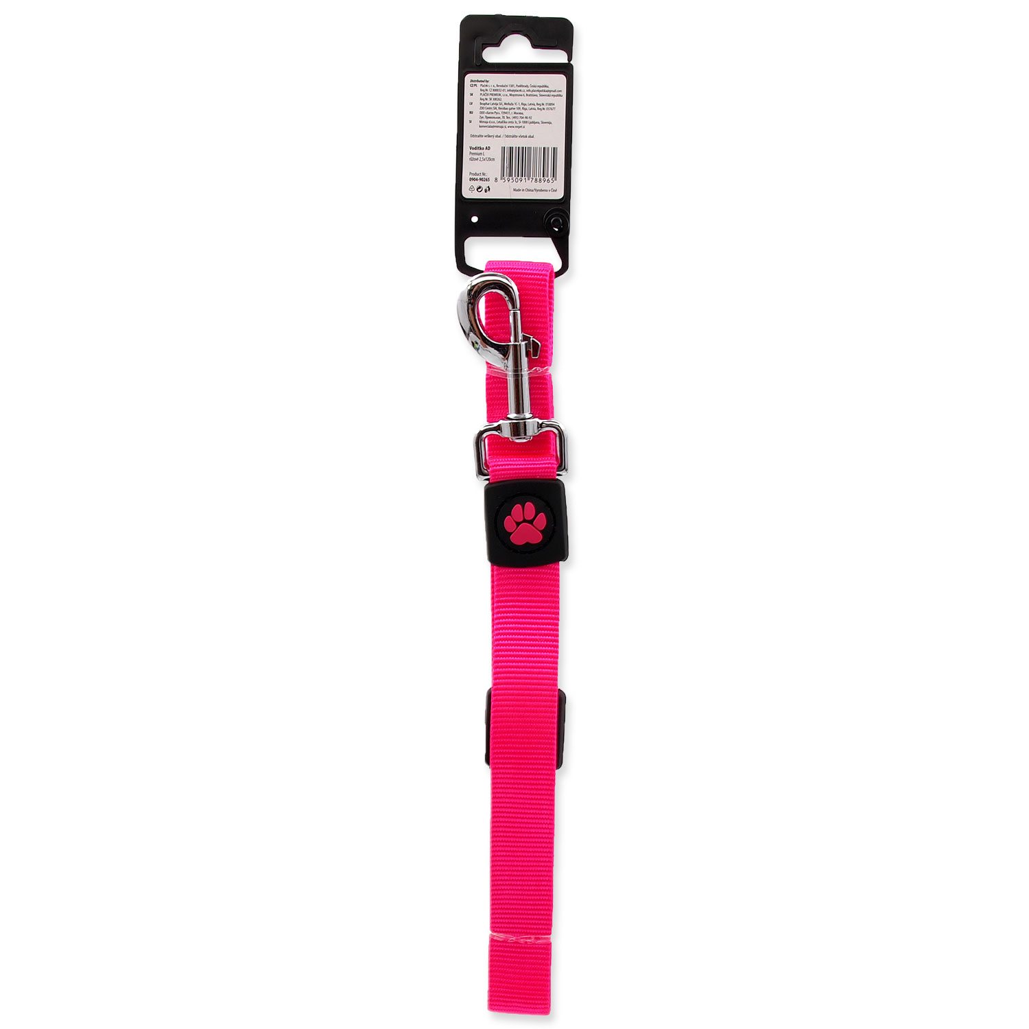 Vodítko Active Dog Premium L růžové 2,5x120cm-KS