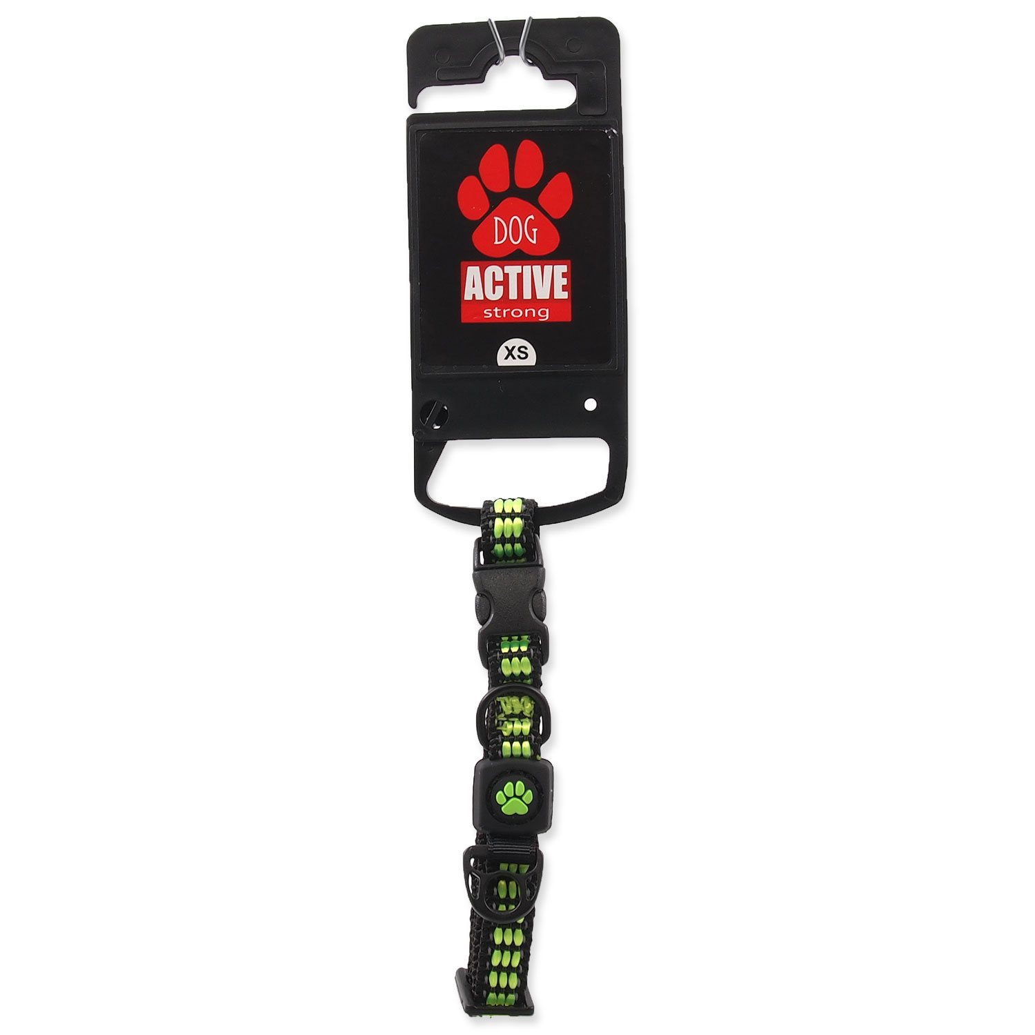 Obojek Active Dog Strong XS limetka 1x21-30cm-KS