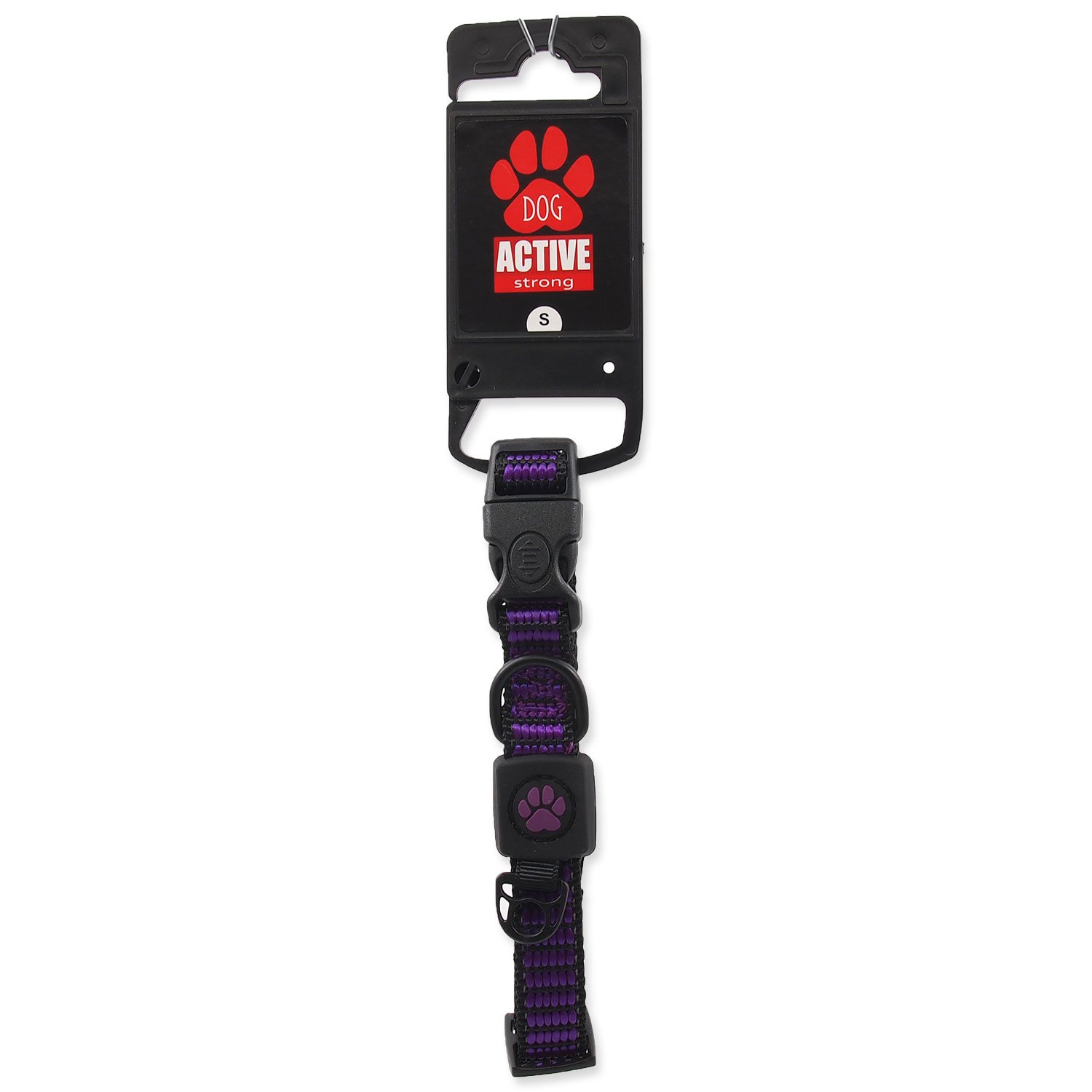 Obojek Active Dog Strong S fialový 1,5x27-37cm-KS