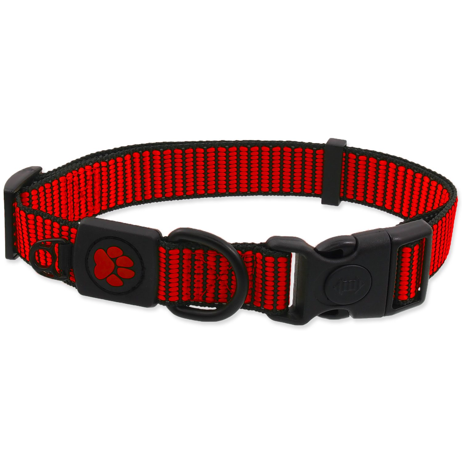 Obojek Active Dog Strong M červený 2x34-49cm-KS