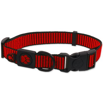 Obojek Active Dog Strong M červený 2x34-49cm-KS