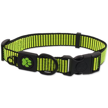 Obojek Active Dog Strong M limetka 2x34-49cm-KS