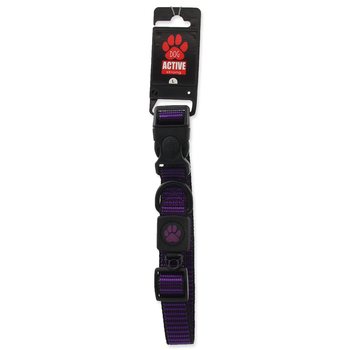 Obojek Active Dog Strong L fialový 2,5x45-68cm-KS