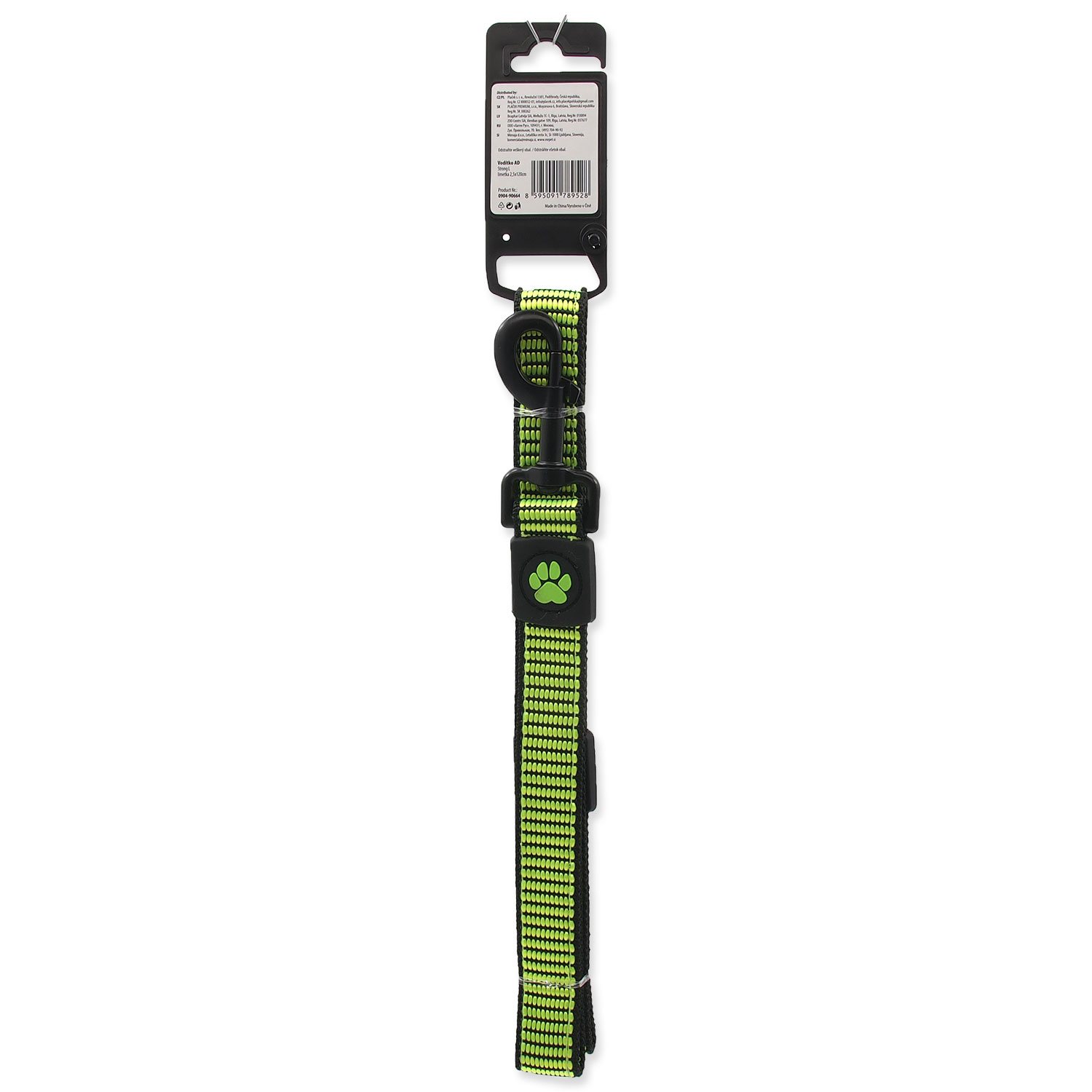 Vodítko Active Dog Strong L limetka 2,5x120cm-KS