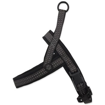 Postroj Active Dog Neoprene S/M šedý 2x52-60cm-KS