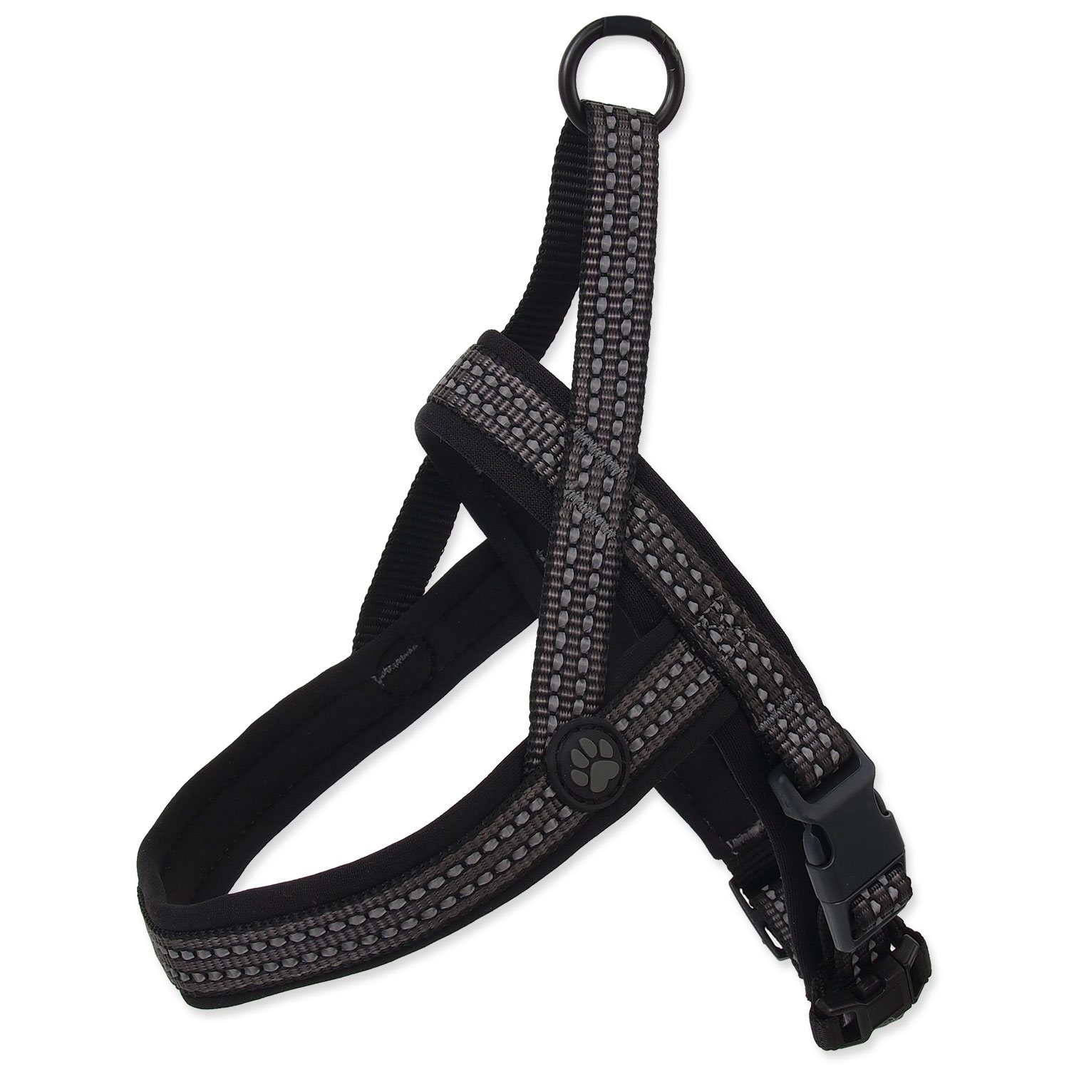 Postroj Active Dog Neoprene M šedý 2x58-70cm-KS